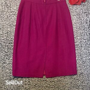 Claude Women's Pink Knee Length Pencil Skirt Size 11 Casual